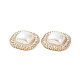 Abs cabujones de perlas de imitación PALLOY-E026-07G-3
