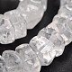 Faceted Rondelle Natural Quartz Crystal Gemstone Bead Strands G-J332-C09-1