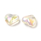 Perlas de acrílico iridiscentes de arco iris chapado en uv transparente OACR-A021-03-2