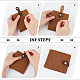 WADORN 12pcs PU Leather Snap Buckles FIND-WR0006-88-4