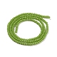 Opachi colore solido fili di perle di vetro GLAA-F076-A13-2
