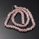 Faceted Bicone Transparent Glass Bead Strands GLAA-J082-A13-2