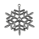 Tibetan Style Alloy Snowflake Big Pendants TIBEP-5252-AS-LF-1