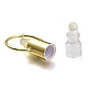 Lippenstiftform facettiert natürliche gemischte Edelstein Parfüm Flasche Anhänger G-I298-02G-4