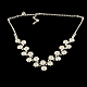 Fashionable Wedding Flower Rhinestone Necklace and Stud Earring Jewelry Sets SJEW-R046-01-6