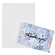 封筒と模様のグリーティングカードセット  母の日バレンタインデー誕生日感謝祭  ミックスカラー  カード：85x125x0.9mm  封筒：0.4x134x88mm DIY-WH0168-51-3