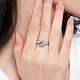スター指輪シルバーの指輪925個のセッティング  プラチナ  usサイズ11（20.6mm） MAK-BB71088-R-4