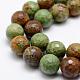 Chapelets de perles en opale vert naturel G-K209-05A-14mm-3