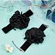 Craspire gothique tissu fleur cordon bracelet et collier tour de cou NJEW-CP0001-04A-4