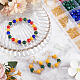 Набор для самостоятельного изготовления браслетов и сережек из стеклянных бусин DIY-SP0001-20C-4