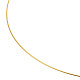 炭素鋼メモリーワイヤー  首輪ネックレス作り用  ネックレスワイヤー  ゴールドカラー  22ゲージ  0.6mm  約900の円/ 1000 G MW11.5CM-G-3