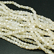 Chapelets de perles en verre électroplaqué d'imitation jade EGLA-F001-D04-1