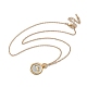 Латунные ожерелья с подвесками таро «Двенадцать созвездий» NJEW-Q006-01A-G-2