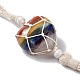 Chakra Theme Synthetic Gemstone Pendant Decorations HJEW-E579-01G-4