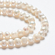 Fili di perle di perle d'acqua dolce coltivate naturali A23WT011-4