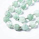 Chapelets de perles de jade blanche naturelle G-T132-048B-3