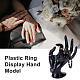 Plastic Ring Display Hand Model RDIS-WH0004-03A-6