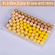 80Pcs 4 Style Round Silicone Focal Beads SIL-SZ0001-22F-4