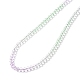 Bling-Glas-Halskette mit runden Perlen für Damen NJEW-PH01490-04-2