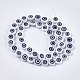 Chapelets de perles vernissées manuelles LAMP-S191-01B-04-2
