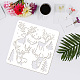 FINGERINSPIRE 4PCS Forest Deer Mountain Stencil 2 Size Christmas Elk Stencil Reusable Animal Painting Stencil Pine Trees Deer DIY Crafts Holiday Stencils Template for Wood Signs DIY-WH0172-836-3