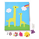 Art créatif de bouton de résine de modèle de girafe de bricolage DIY-Z007-42-2