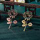 Unicraftale über 2 Stück Metall Rose kreative Lesezeichen STAS-UN0013-38-4
