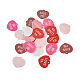 Beadthoven 30 pièces 6 couleurs pendentifs acryliques opaques saint valentin SACR-BT0001-03-2