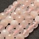 Boutons de perles de quartz de rose naturelle facetté G-F449-8mm-1
