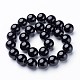 Brins de perles rondes en onyx noir naturel X-GSR14mmC097-3