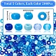 Sunnyclue 1000 pièces 5 couleurs perles en plastique opaques et transparentes KY-SC0001-91B-2