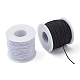 2 Rolls 2 Colors Round Polyester Elastic Cord EC-YWC001-04-2