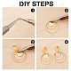 Kits de fabrication de boucles d'oreilles pendantes géométrie bricolage sunnyclue DIY-SC0019-01-4