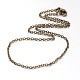 Iron Cable Chain Necklace Making NJEW-JN01385-02-2