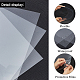 OLYCRAFT 8pcs PET Plastic Sheet Panels 0.5mm Thickness Clear PET Flexible Board Protective Film for Picture Frame Glass Replacement Plastic Sheets Easy to Cut for DIY Art Projects 30x30cm DIY-WH0326-16-3