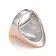 Placcatura ionica (ip) 304 anello per dito grosso in acciaio inossidabile da donna RJEW-B040-06-3