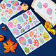 Etiquetas engomadas decorativas coloridas de la ventana del huevo de pascua del pvc DIY-WH0349-108-4