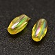 AB Color Plated Rice Electroplated Eco-Friendly Transparent Acrylic Beads PACR-I002-31-2