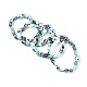Natural Larimar Bead Stretch Bracelets BJEW-K213-65-1