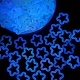 蓄光アクリルペンダント  暗闇で光る  星のチャーム  ランダムな色  30x30mm  穴：2mm  20個/袋 PW-WG82081-08-3
