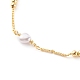 Brass Curb Chain Anklets AJEW-AN00418-2