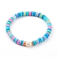 Polymer Clay Heishi Beads Stretch Bracelets Sets BJEW-JB06176-2