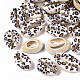 Bedruckte natürliche Kaurimuschel Perlen SSHEL-R047-01-B02-1
