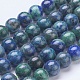 Brins de perles de chrysocolla et de lapis lazuli teints et naturels G-D855-05-10mm-1