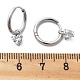 Серьги-кольца из нержавеющей стали 304 с микропаве из кубического циркония STAS-R004-03P-02-5