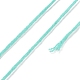 ミルクコットン編みアクリル繊維糸  5本撚りのかぎ針編み糸  パンチ針糸  アクアマリン  2mm YCOR-NH0001-02F-2