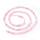 Chapelets de perles en quartz rose naturel G-F619-23-2mm-2