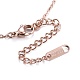 304 Stainless Steel Pendant Necklaces NJEW-I232-20RG-4
