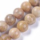 Chapelets de perles de sunstone naturelle naturelles G-F607-13-1