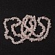 Natürlichen Rosenquarz Perlen Stränge X-F007-2